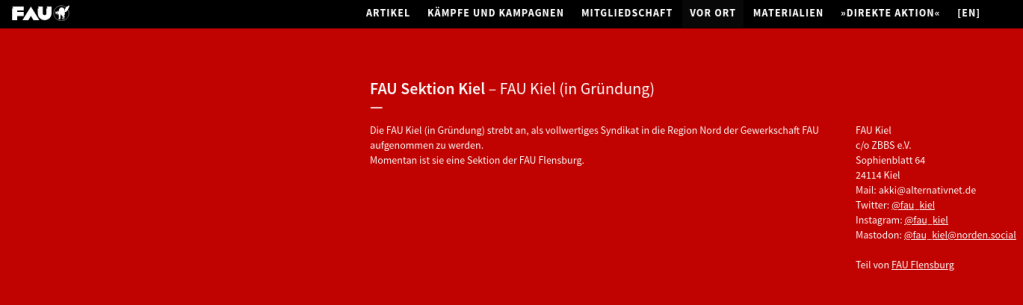 https://www.fau.org/vor-ort/kiel Seite der FAU Kiel auf fau.org